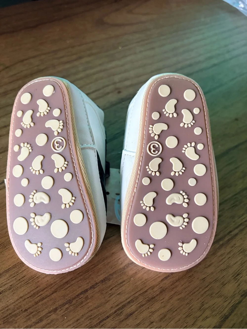 Baby Black & White Velcro Sneakers